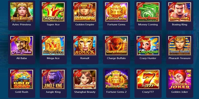 Sảnh minigame và slot siêu hấp dẫn