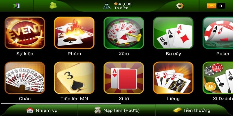 Các loại game bài 12bet đang "làm mưa làm gió"